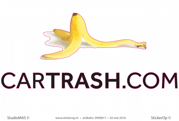 Muursticker zakelijk logo - CarTrash Muursticker zakelijk logo Cartrash