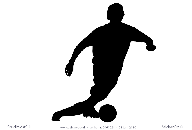 Muurstickers thema muursticker sport voetballer 04