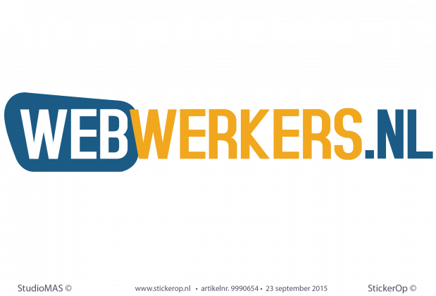 muursticker zakelijk logo webwerkers