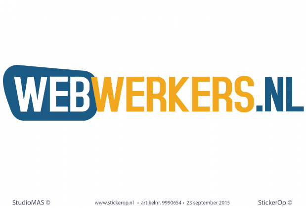 Muursticker zakelijk logo - Webwerkers muursticker zakelijk logo webwerkers