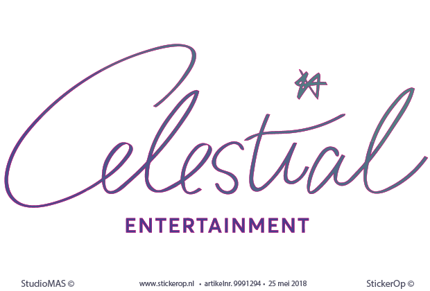muurstickers zakelijk gebruik - Logo Celestial