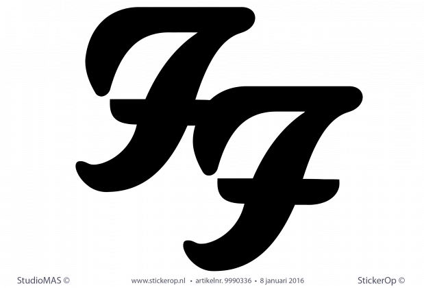 Muursticker van zelf aangeleverde afbeelding - Wouter's logo muurstickers Wouters logo