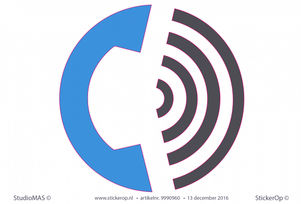Muursticker zakelijk logo - Knook infra Muursticker zakelijk logo Knook infra