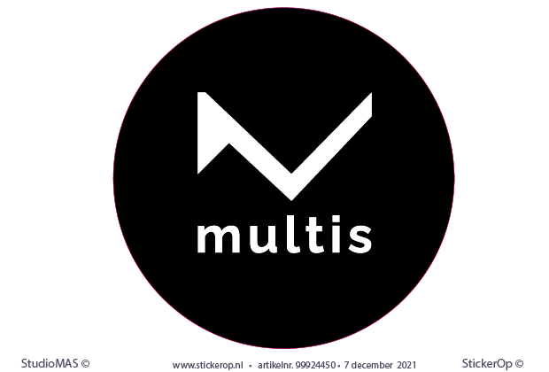 - sticker zakelijk logo - Multis - rond