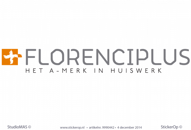 Zakelijk logo Florenciplus muurstickers zakelijk logo florencius