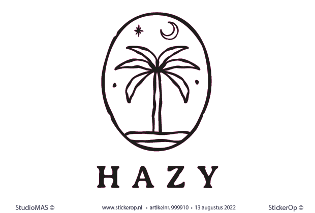 Raamsticker zakelijk logo - Hazy