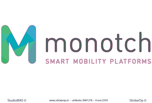 muurstickers zakelijk gebruik - logo Monotch