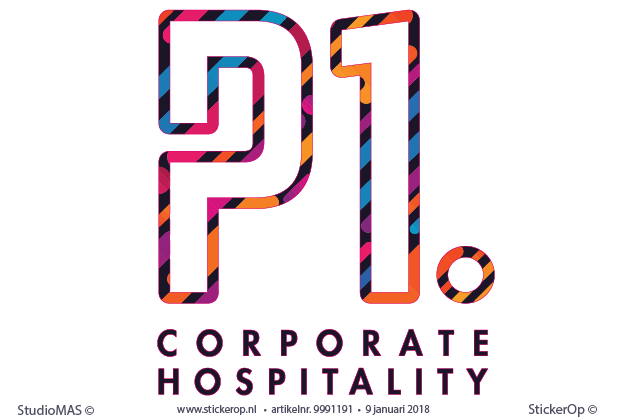 Muur-, deurstickers zakelijke toepassing - logo Corporate Hospitality zakelijke toepassing - logo Corporate Hospitality
