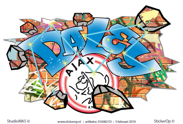 Muursticker graffiti Daisy - Daley