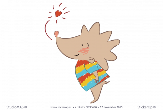 Muursticker Snuiter muursticker Snuiter