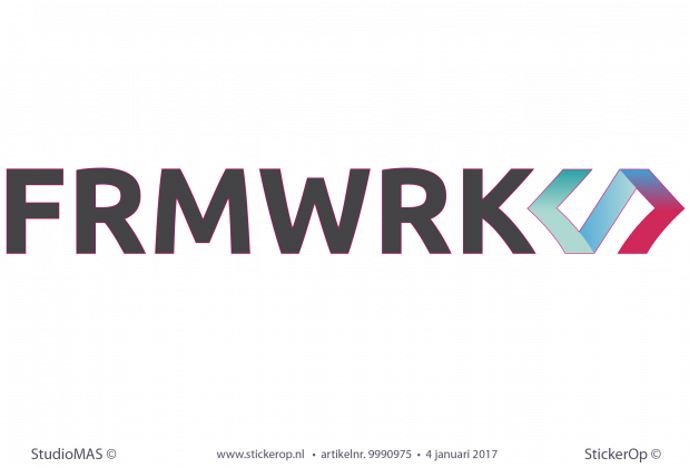 Muursticker zakelijk logo - FRMWRK muursticker zakelijk logo FRMWRK