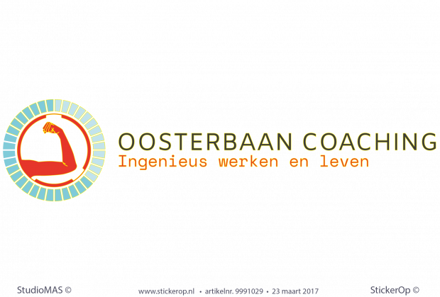 Muurstickers zakelijk logo - Oosterbaan coaching muursticker logo Oosterbaan coaching