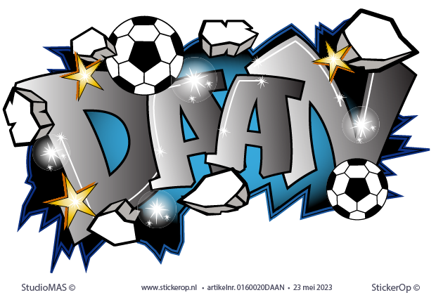 Muursticker graffit naamsticker - Daan