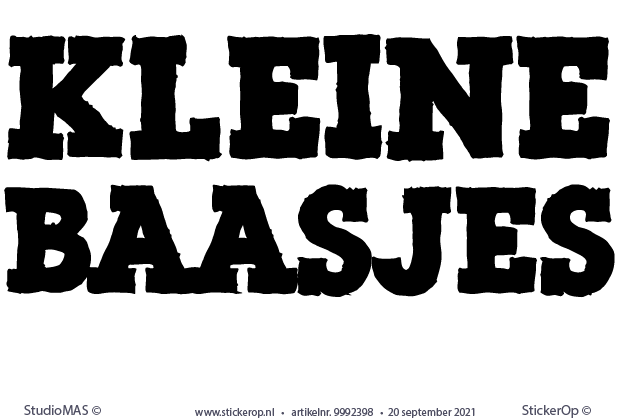 van eigen logo -Kleine Baasjes