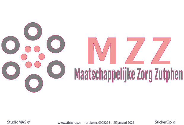 Muurstickers zakelijk logo - Maatschappelijke Zorg Zutphen - MZZ muursticker zakelijk logo - Maatschappelijke Zorg Zutphen - MZZ