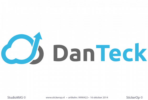 Muurstickers zakelijke toepassing - Logo DanTeck muursticker zakelijk logo DanTeck