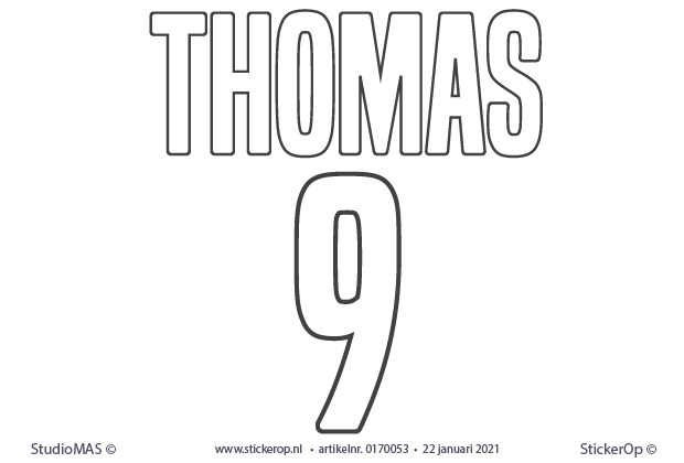 Muurstickers-eigen-namen- -Thomas