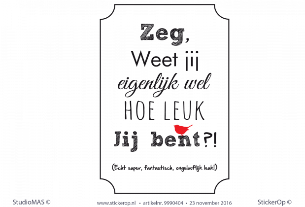 Muursticker van eigen ontwerp Nanja muursticker van eigen ontwerp Nanja