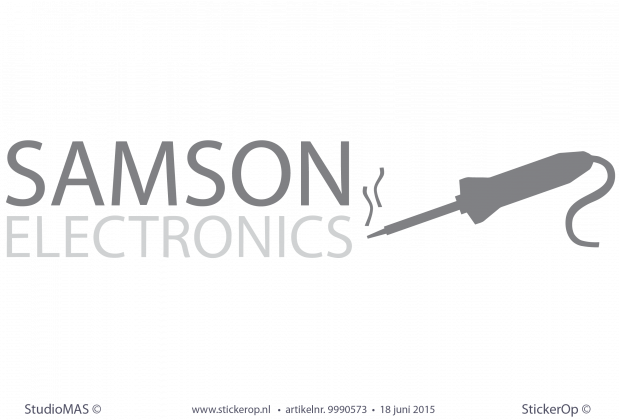 zakelijk sticker logo Samson Electronics