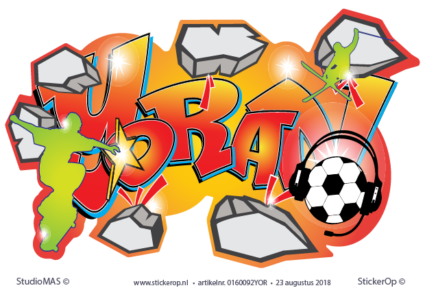Graffiti naamsticker - Yoran