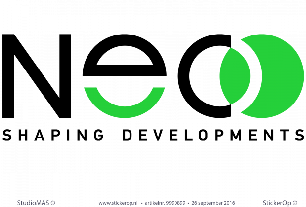 Muursticker zakelijk logo Neoo