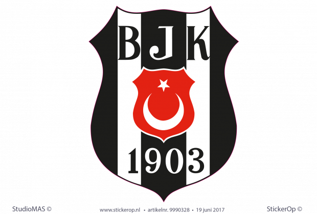 Muursticker van zelf aangeleverd plaatje - Juliede's logo BJK Muurstickers van zelf aangeleverd plaatje - Juliedes logo BJK