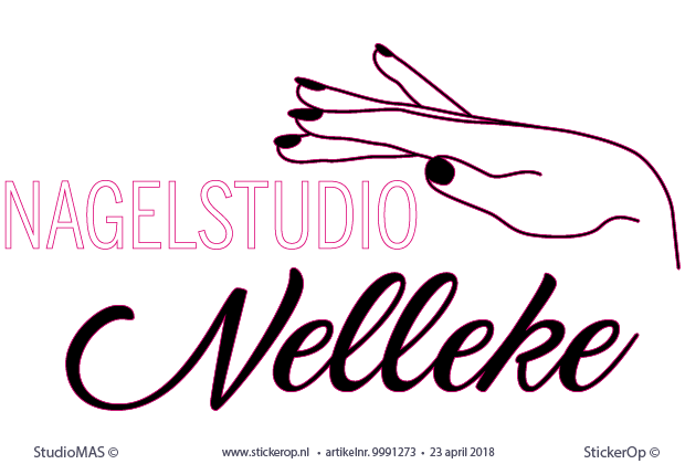 Muurstickers zakelijk gebruik - logo Nagelstudio Nelleke muurstickers zakelijk gebruik - logo Nagelstudio Nelleke