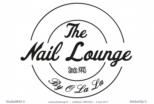 Muursticker zakelijk logo - The Nail Lounge muursticker zakelijk logo the nail lounge