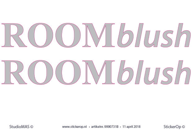 Beurs(stand)decoratie zakelijk - Roomblush - 2 stuks 75 x 9,6 cm beursdecoratie zakelijk Roomblush