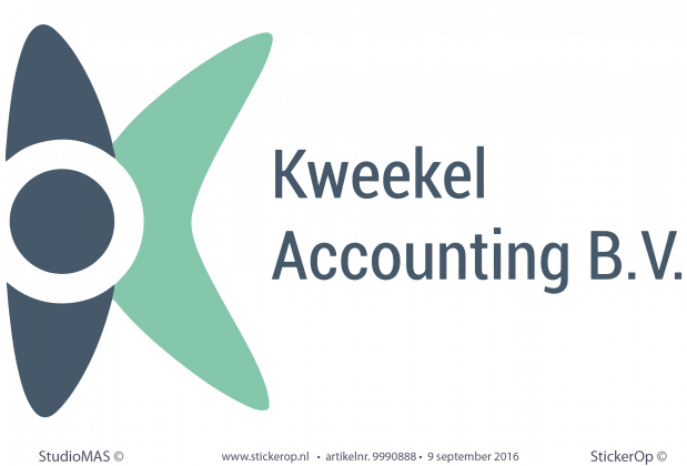 Muurstickers zakelijk logo Kweekel Accounting