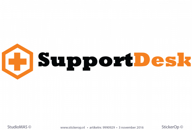 muursticker zakelijk logo Support Desk
