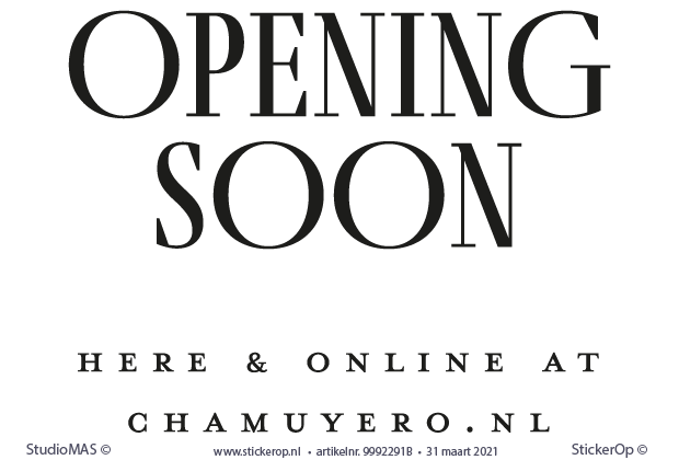 zakelijke teksten - CHAMUYERO - Opening soon