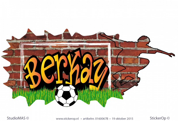 Muursticker graffiti type F - Berkay muursticker graffiti Berkay