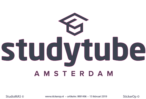 muursticker zakelijk logo - Studytube Amsterdam