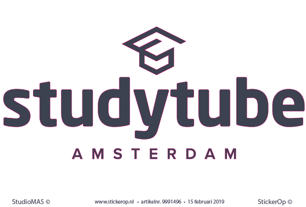 muur-, deursticker zakelijk logo - StudyTube muursticker zakelijk logo - Studytube Amsterdam