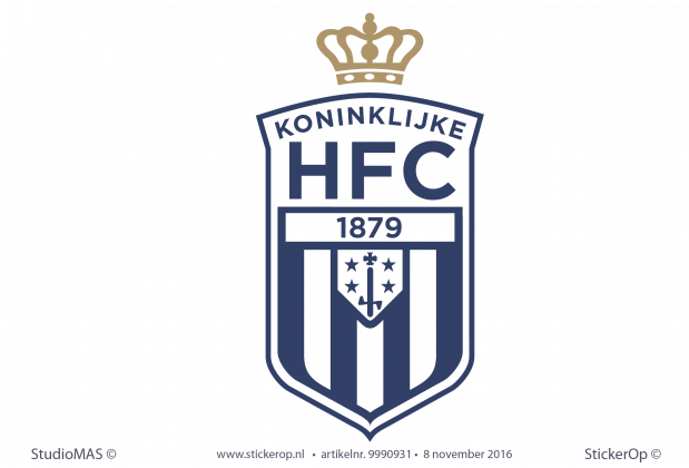 muursticker sportclub logo Koninklijke HFC