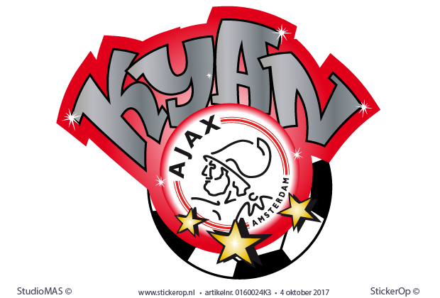 Muursticker graffiti Ajax - Kyan