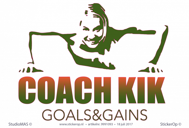 Muursticker zakelijk logo - Coach KIK