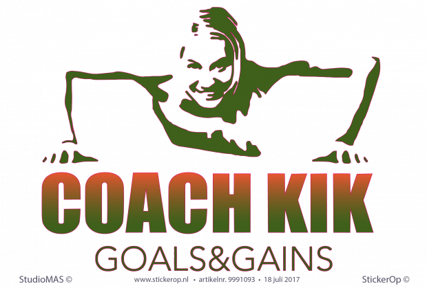 Muurstickers zakelijke logos - CoachKiK Muursticker zakelijk logo - Coach KIK