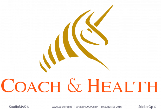 Deurstickers zakelijke logo Coach and Health