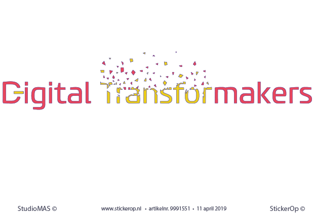 - muurstickers zakelijk logo - Digital Transformakers - DevoTeam