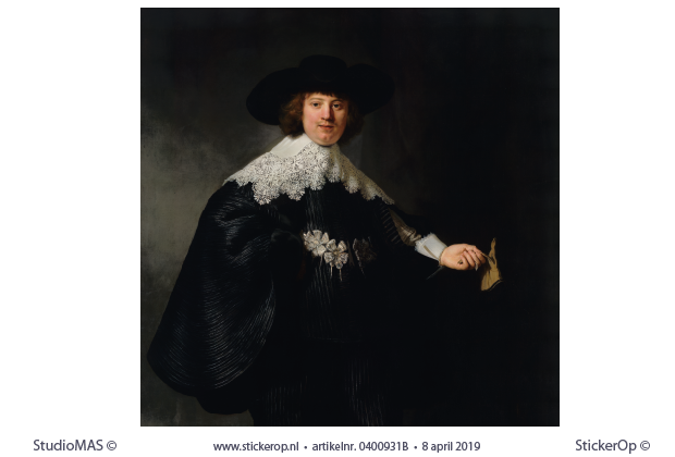 Portret Marten Soolmans - vierkant uitsnede - Rembrandt van Rijn Marten Soolmans-Rembrandt van Rijn-vierkant