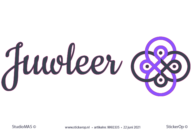 - sticker eigen logo - Juwleer