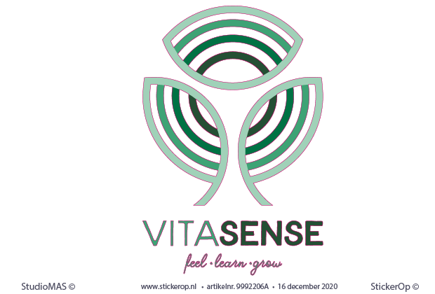 -muursticker van eigen logo - VitaSense