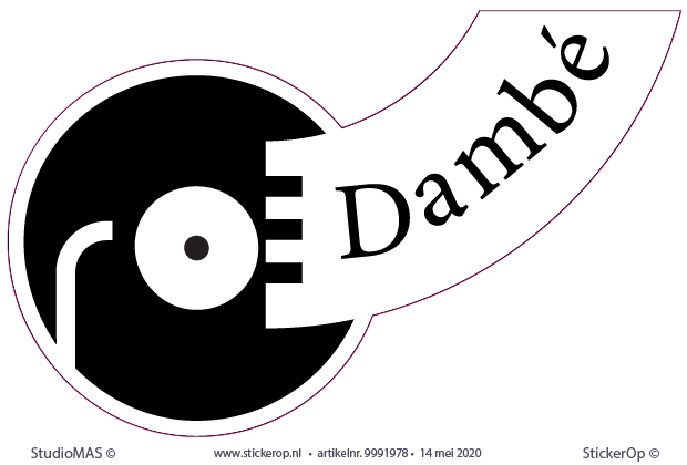 muursticker eigen logo -Damb drive in show