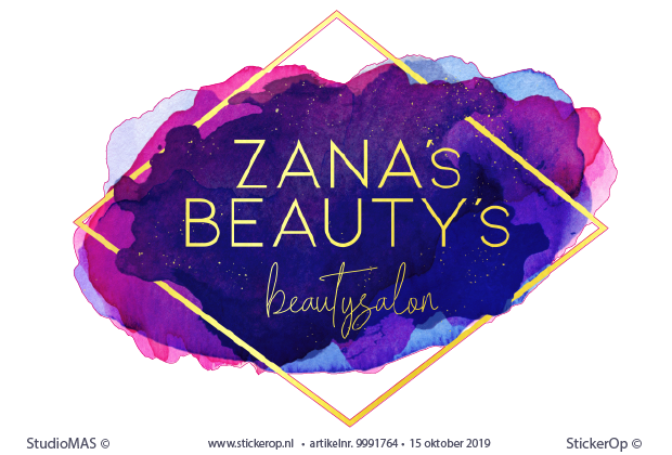 -muursticker zakelijk logo - Zanas Beautys