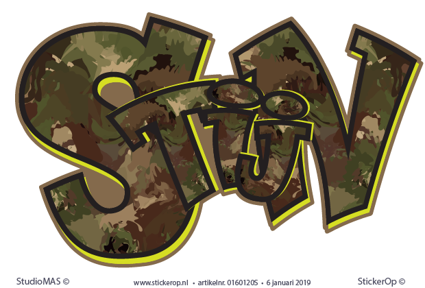 graffiti camouflage - Stijn