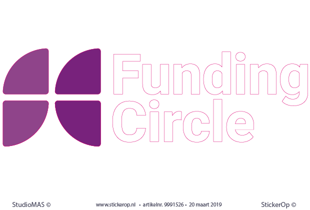 muursticker zakelijk logo - Funding Circle