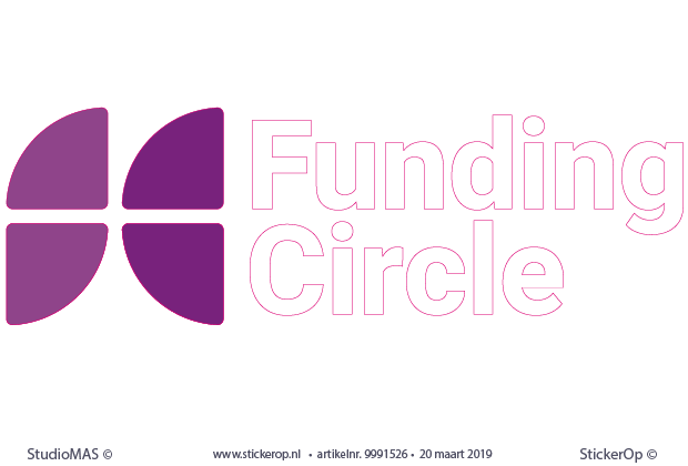 muursticker zakelijk logo - Funding Circle muursticker zakelijk logo - Funding Circle