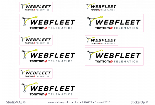 Kledingstickers zakelijk logo - TomTom promotietour Kledingstickers zakelijk logo TomTom tour